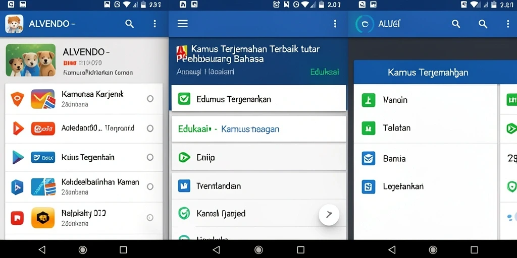 Tampilan antarmuka ALVENDO yang sederhana dan fungsional.