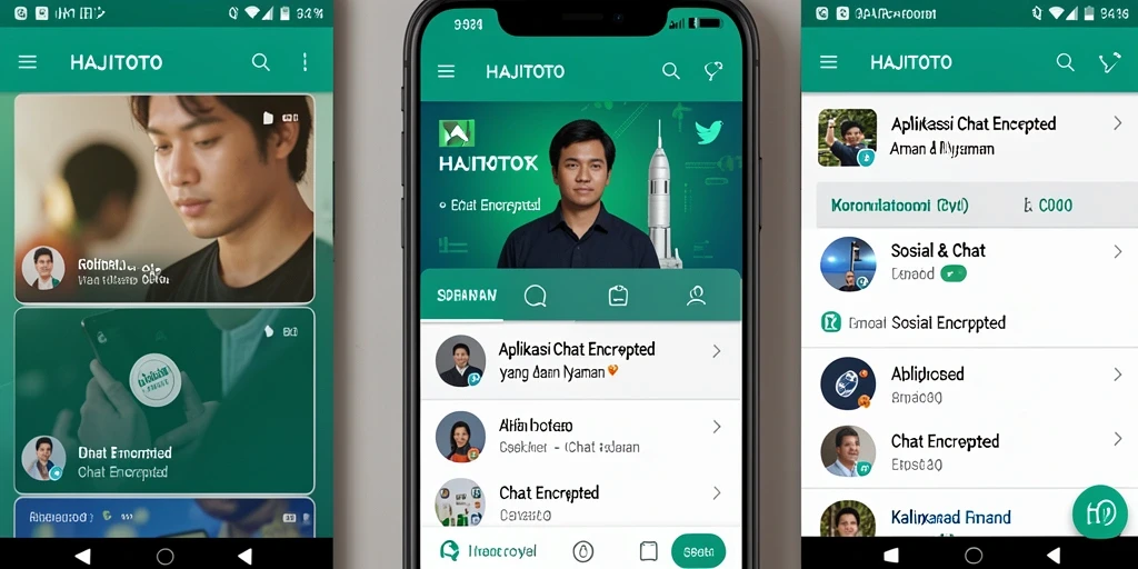 Tampilan antarmuka HAJITOTO yang menarik dan aman untuk chatting.