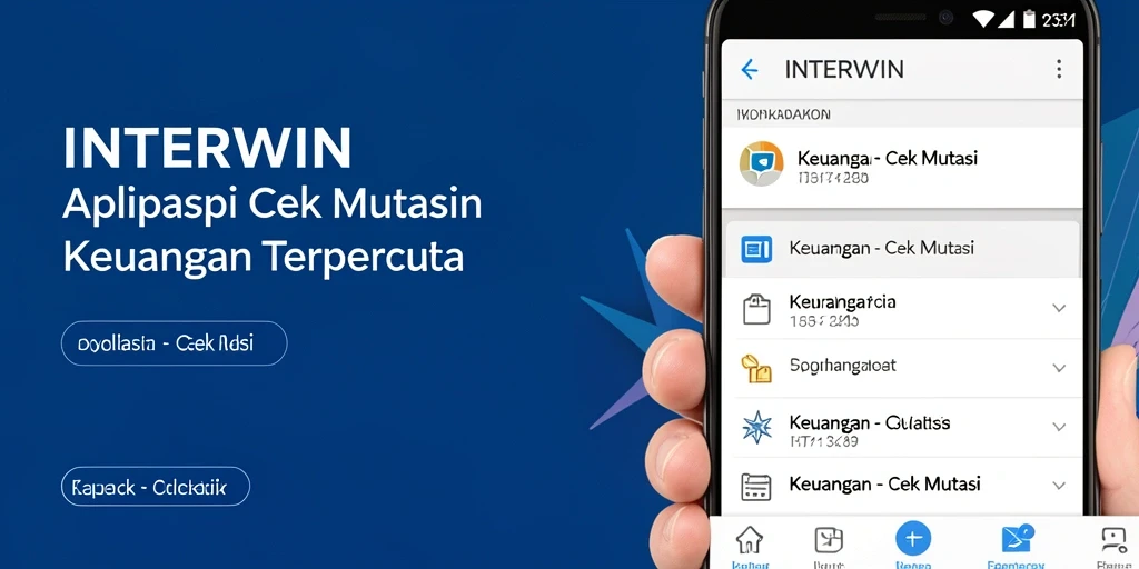 Antarmuka INTERWIN yang menampilkan semua mutasi transaksi keuangan secara jelas.