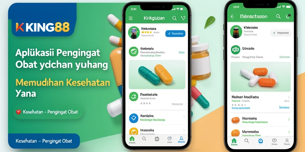 Antarmuka KING88 yang intuitif untuk pengingat obat.