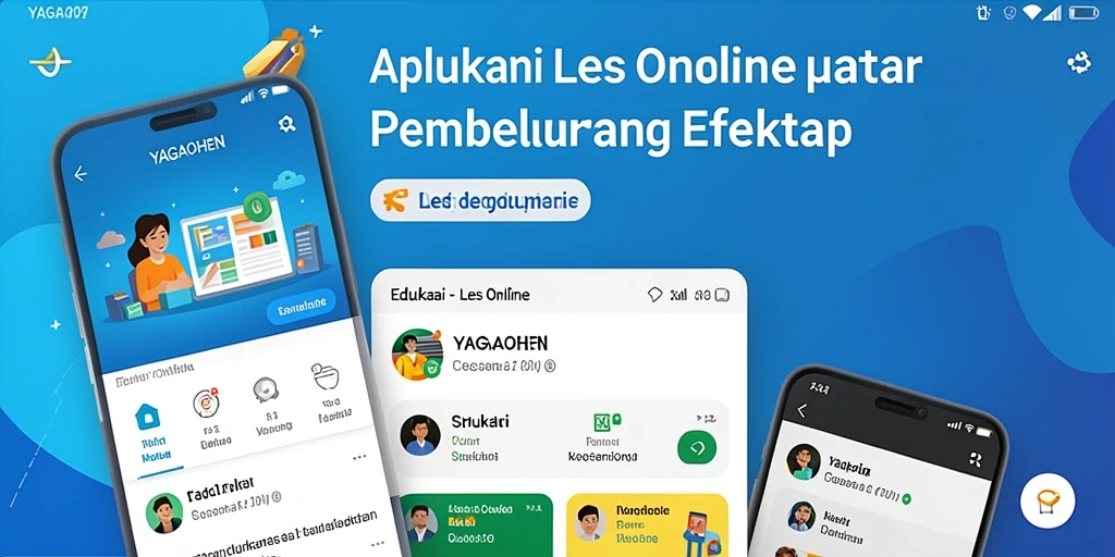 Antarmuka YAGAOHEN yang intuitif dan modern untuk Les Online.